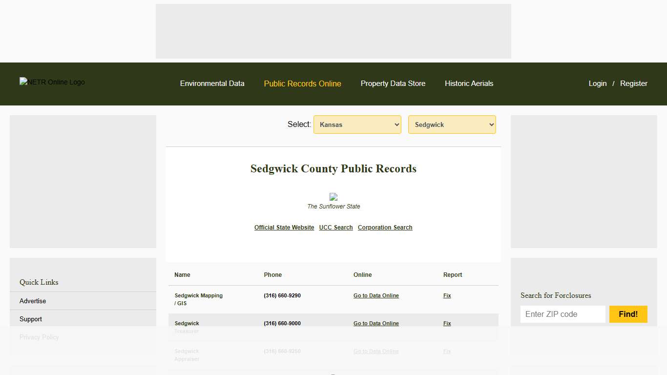 NETR Online • Sedgwick • Sedgwick Public Records, Search Sedgwick Records, Sedgwick Property Tax, Kansas Property Search, Kansas Assessor