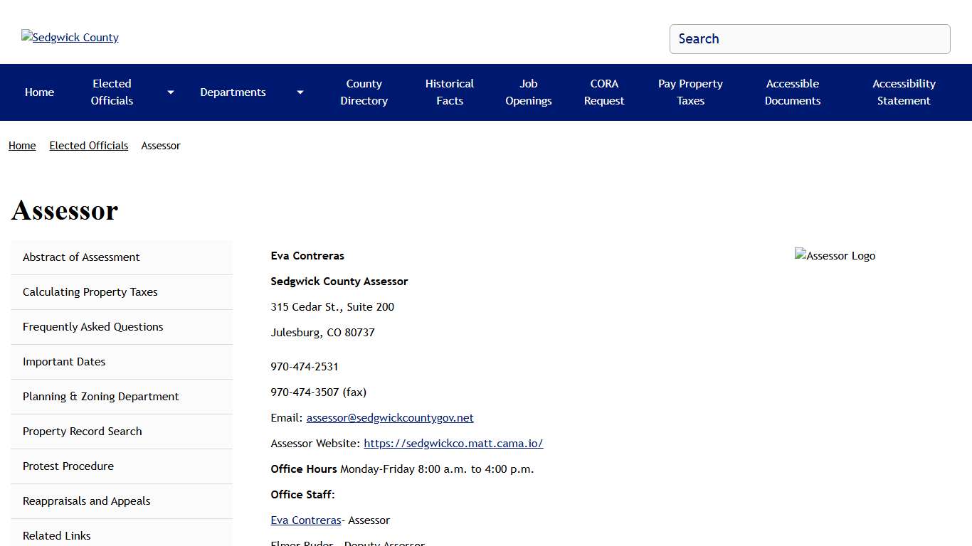 Assessor | Sedgwick County